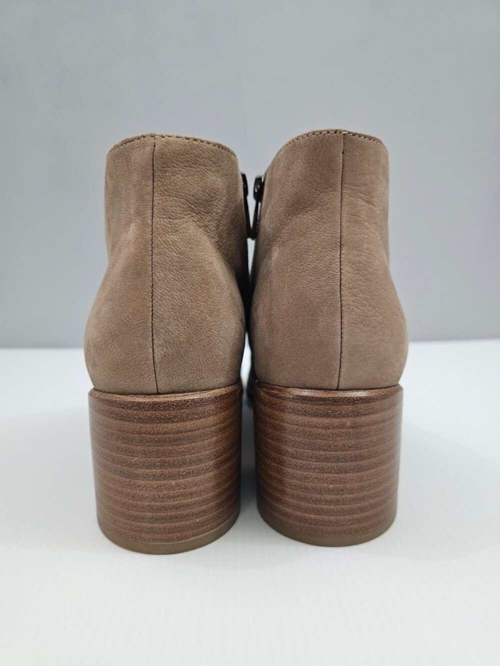 Eileen Fisher Melrose Ankle Bootie Womens 11 Earth Tan Nubuck Block Heel Boot - Picture 8 of 14